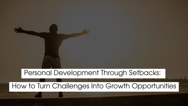 Silhouette of a person standing with arms outstretched at sunrise, overlooking a city skyline, symbolizing personal growth, resilience, and turning life’s challenges into opportunities for self-improvement.